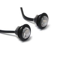 Amber 12V round mini turn signal LED