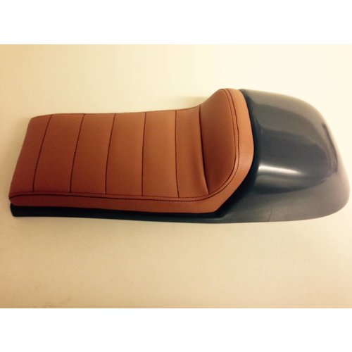 C.Racer Cafe Racer Seat Tuck N' Roll Stitch Brown Type 32