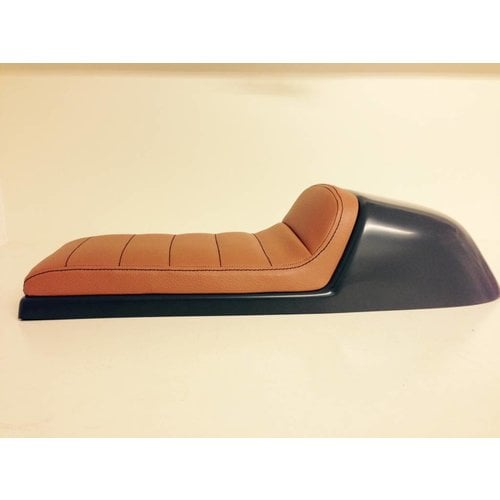 C.Racer Cafe Racer Seat Tuck N' Roll Stitch Brown Type 32