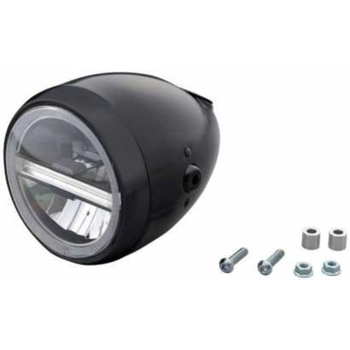 Daytona Phare LED NeoVintage Noir 5-3/4 Pouces avec Trou de Jauge 60,5 mm, Homologué E