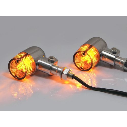 Chrome Classic Barrel Led richtingaanwijzers