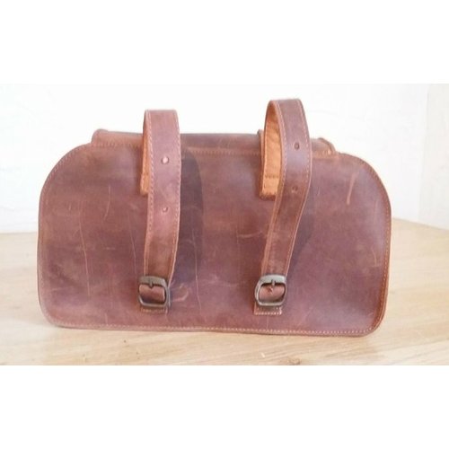 Leather bag rectangular
