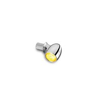 LED indicator Bullet Atto chrome clear glass E-marked
