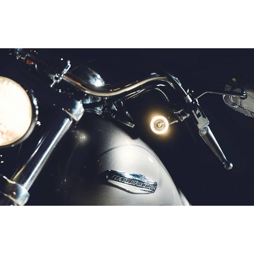 Kellermann Indicator / witte markeerlicht Bullet 1000 PL mat chroom