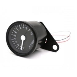 12.000 RPM Mechanical Tachometer Black