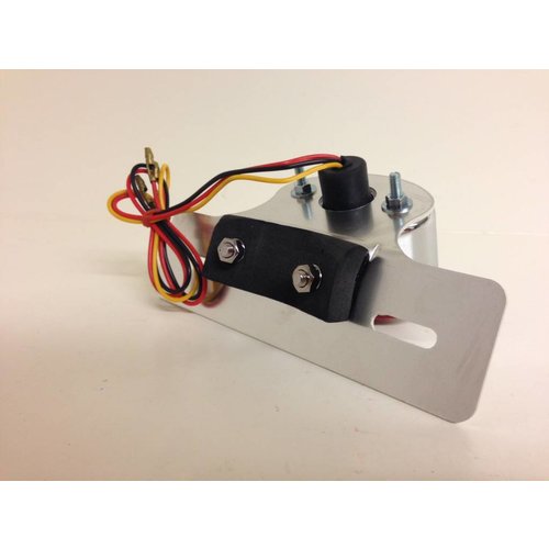 Cat Eye Chrome Tail Light with Plate Holder