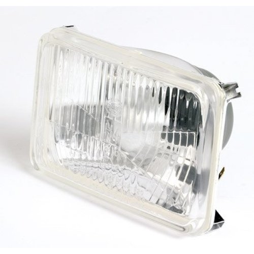 Rectangle Headlight Satin Silver