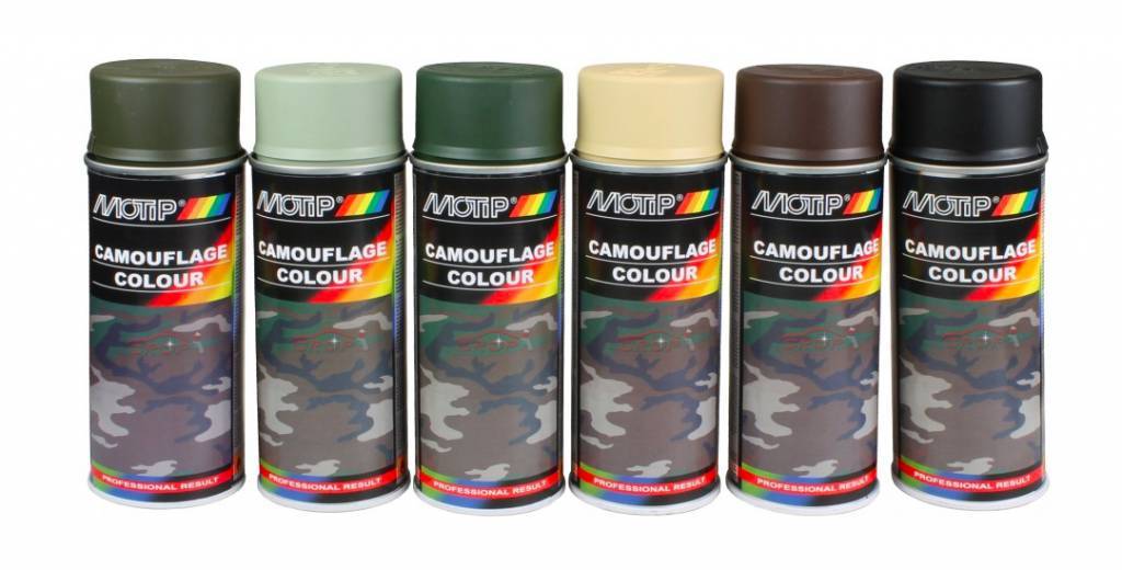 zadel Pellen ik ben ziek Camouflage Lacquer 400ML (Different Colours!) - CafeRacerWebshop.com