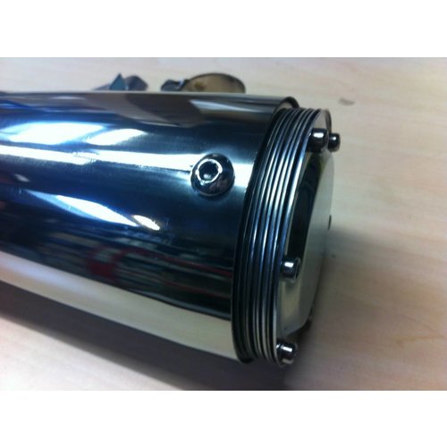 Cone Style  Dämpfer Chrome 42mm
