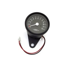 HUIOP Moto Compteur De Vitesse,Compteur de Vitesse mécanique pour Moto Cafe  Racer rétro personnalisé avec indicateur LED odomètre 220 km/h