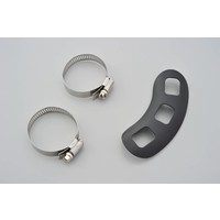 Protezione Marmitta Curva Perforata Nera per Tubi di Scarico da 33-61 mm