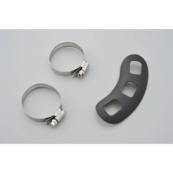 Protège-échappement Courbé Perforé Noir pour Tubes d'Échappement de 33-61 mm