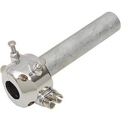 Twin Pull Gasgreep 22 mm - Zwart of Chroom