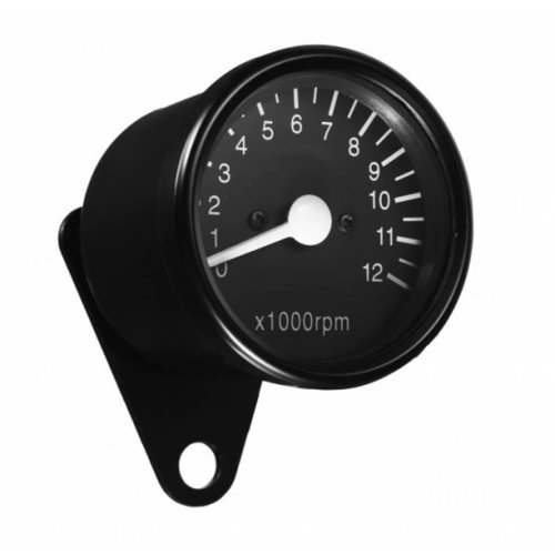12.000 RPM Toerenteller Zwart - Mechanisch K 1: 7