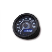 Velona Compteur de vitesse noir 200 km/h