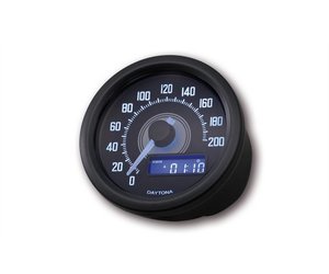 Compteur vitesse digital Daytona Velona noir - Starshop moto