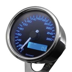 Compteur de vitesse Velona 260 km/h Chrome