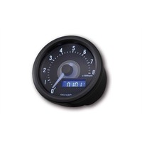Velona Compte-tours Numérique Noir 60 mm 8 000 RPM avec Support et Rétroéclairage Blanc