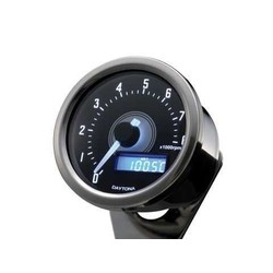 Velona Contagiri Digitale Cromato 8.000 RPM con Staffa di Montaggio e Retroilluminazione Bianca