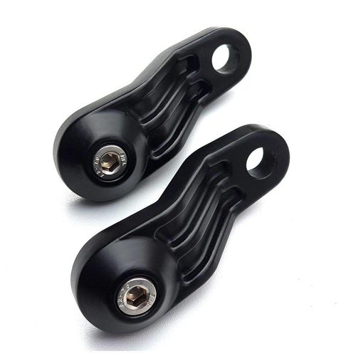 Motone TRILINE Indicator/Turn Signal Ribbed Brackets - Top Shock Mount (select your colour)