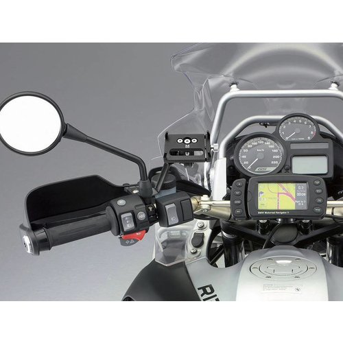 Motorrad Lenker und Spiegelhalterung Handyhalter Kit - Billet