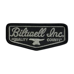 Biltwell Schild 3 "Schwarz grauer Patch