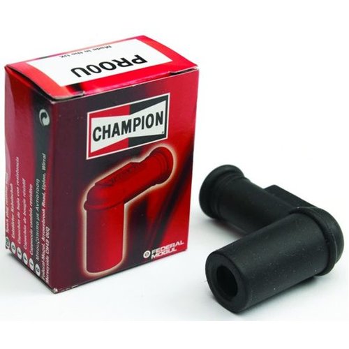 Capuchon de bougie d'allumage imperméable Champion noir PR0-0U