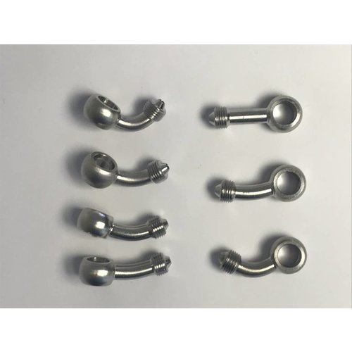 Banjo en acier inoxydable pour conduites de frein noires (taille sélectionnée)