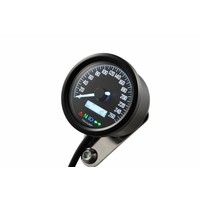 Velona 60mm Tachimetro 260 km/h Nero con Motore Passo-Passo e Retroilluminazione LED