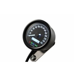 Velona 60mm Compteur de Vitesse 260 km/h Noir