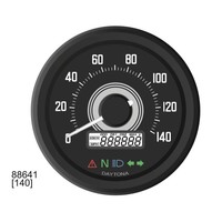 Compteur de vitesse Velona 60 mm 140 km/h avec écran LCD multifonction et boîtier en acier inoxydable