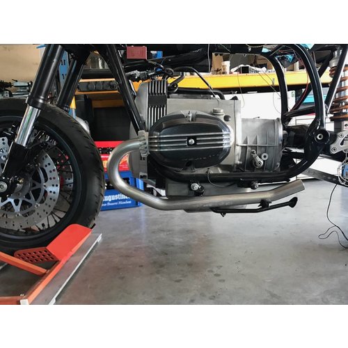 Handmade Stainless BMW headers with mufflers