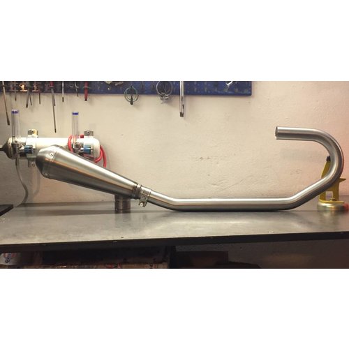 Handmade Stainless BMW headers with mufflers