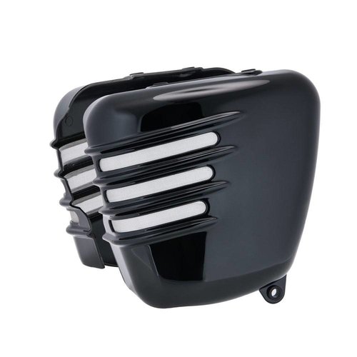 Motone Ribbed Side Panels - Gloss Black - SET