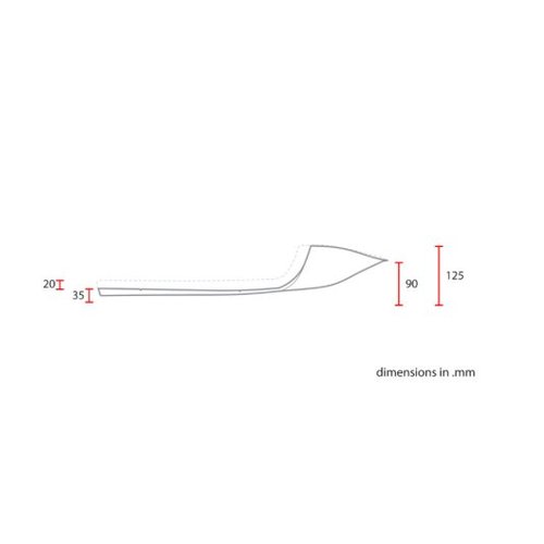 C.Racer Tracker Seat Fully upholstered Deep Brown 110