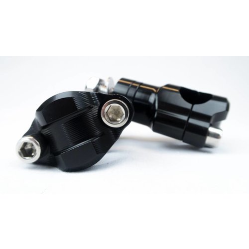 MCU CNC Aluminium Lenkererhöhung 22 mm Schwarz