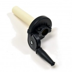 Zwarte Snelgashendel 22mm - Enkele Kabel