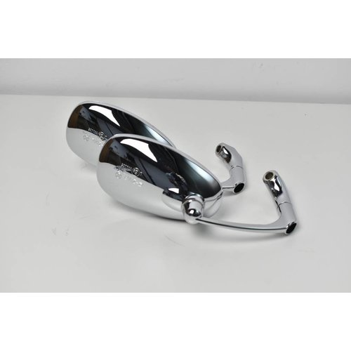 Specchietto retrovisore regolabile ABS cromato