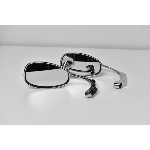 Specchietto retrovisore regolabile ABS cromato