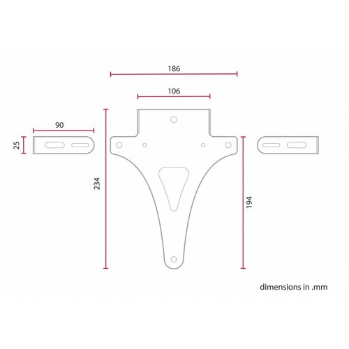 C.Racer Universal License plate holder Type 1