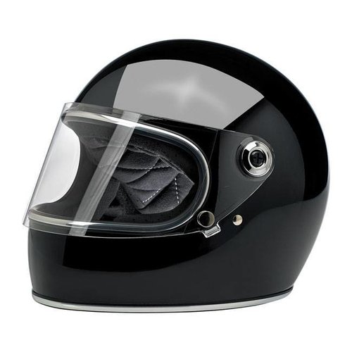 Biltwell Casque Gringo S, noir brillant et homologué ECE