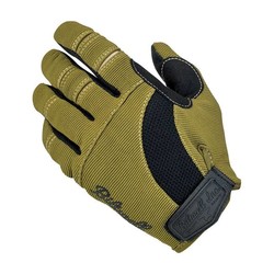 Gants de moto olive/noir/brun