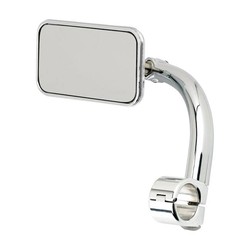 Rectangle Utility Mirror Clamp-On-7/8" Chrome