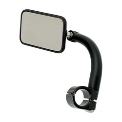 Rectangle Utility Mirror Clamp-On-1" Black