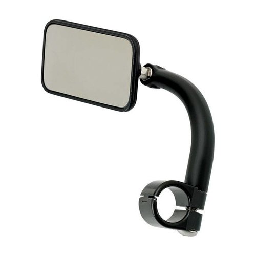 Biltwell Rectangle Utility Mirror Clamp-On-1" Black