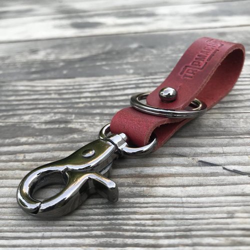 Trip Machine KEY FOB - Cherry Red + Metallic Black