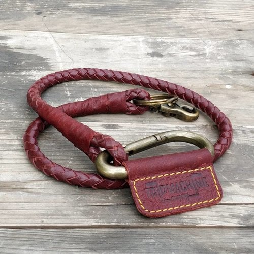 Trip Machine Braided Key Chain -Cherry Red