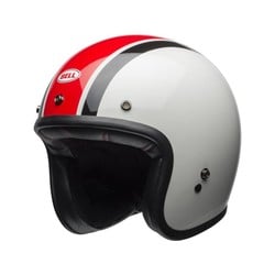 Casque Custom 500 Ace Café Stadium Gloss argent / rouge / noir