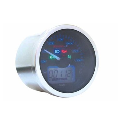 KOSO D64 Eclipse Style Tachometer (max 160 km/h / MPH) mit ABE