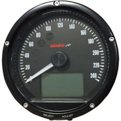 D75 Toerenteller Zwarte wijzerplaat / oppervlakte / diafragma 0-240 km / h ode